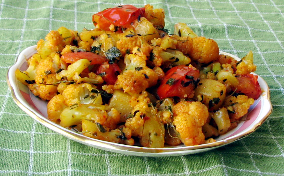 Gobi - Methi ki Subzi ( Cauliflower- fenugreek leaves Curry )