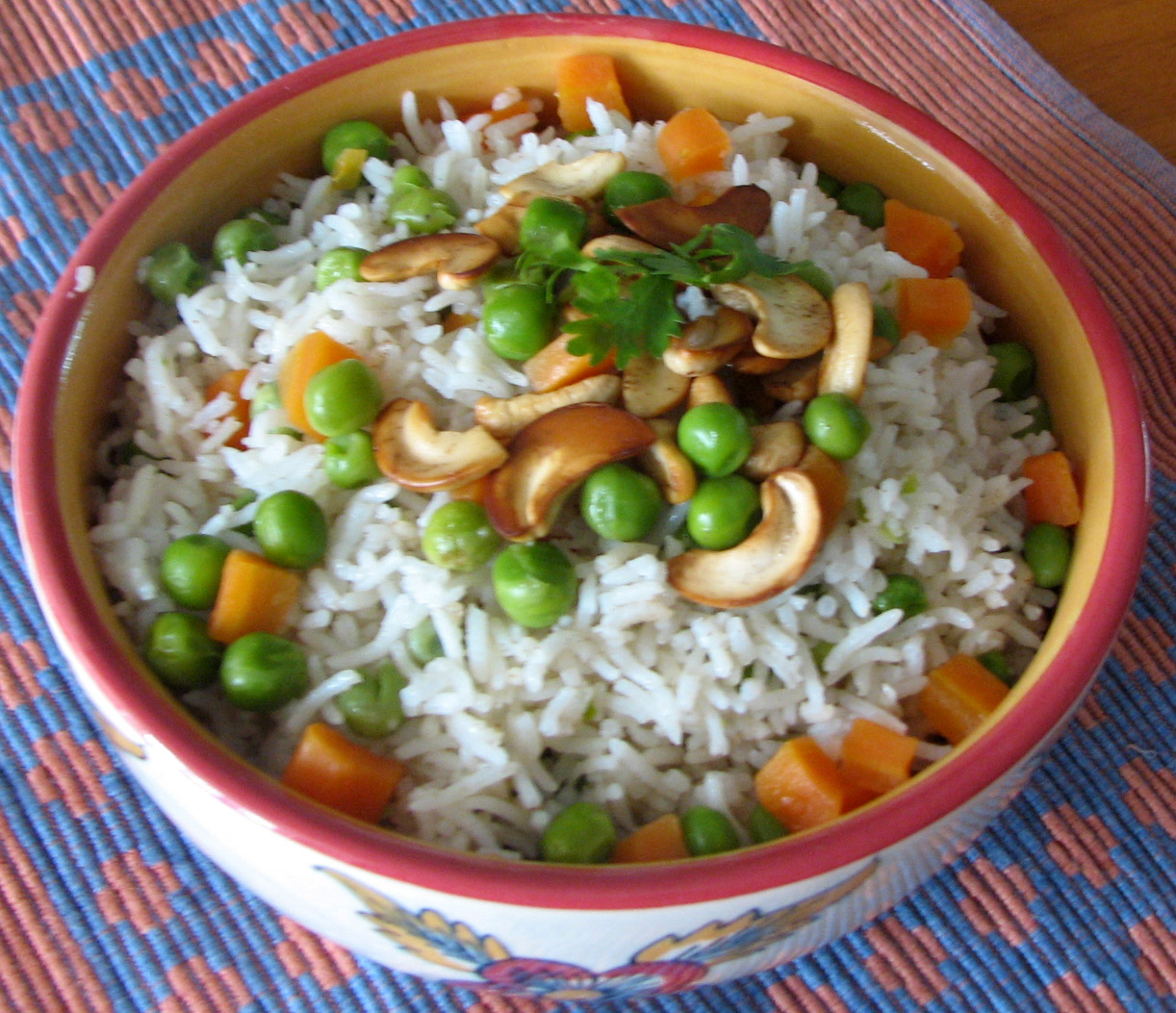 Vegetable Pulao with Raita