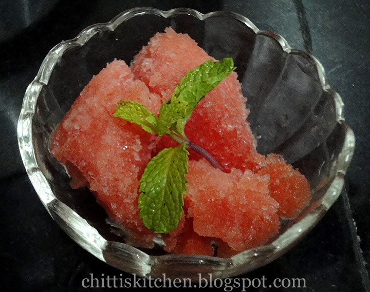 Watermelon Granita with an Extra Kick !!!